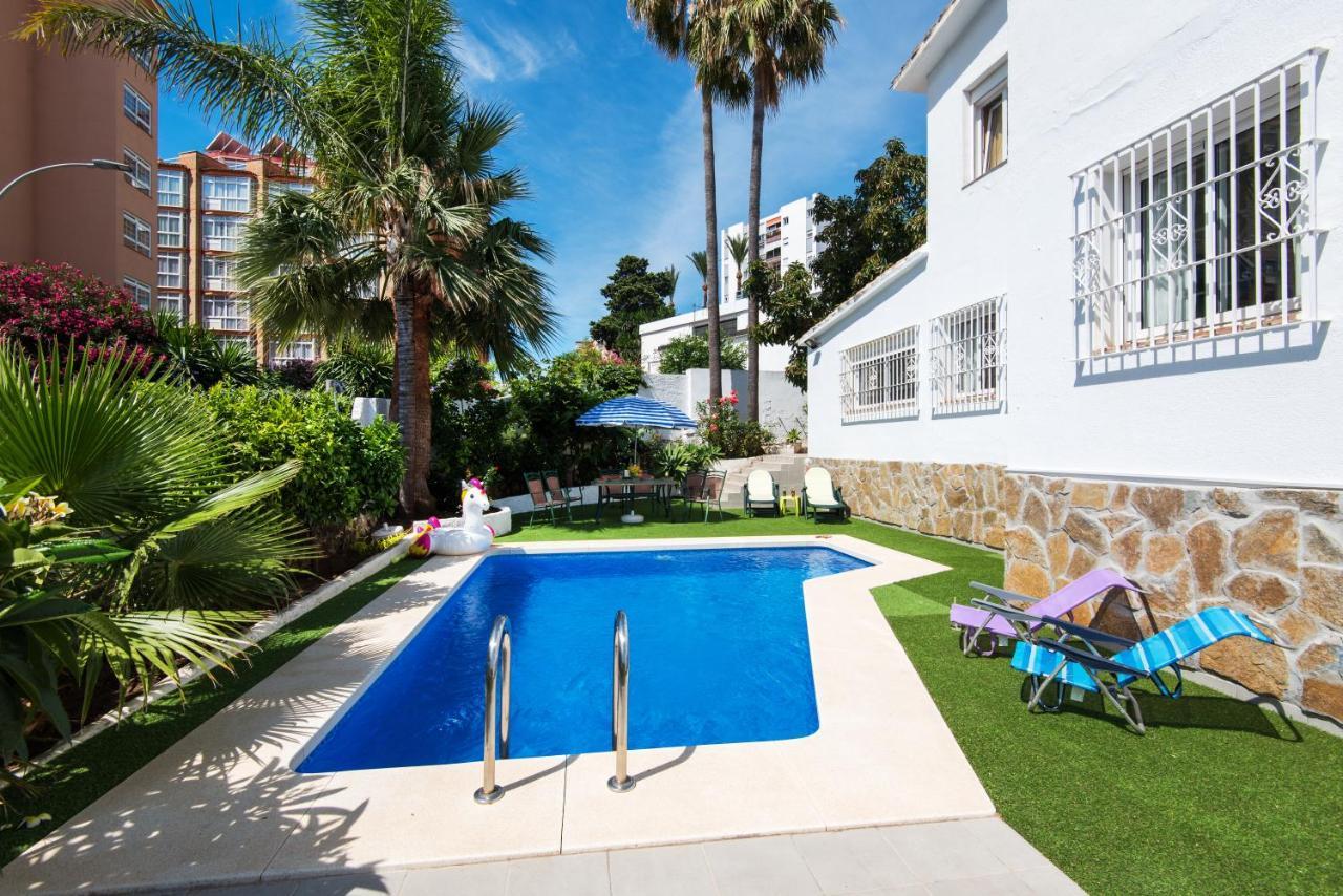 Villa Palm Beach Marina Benalmadena 3 Min Walking From The Sea Exterior foto